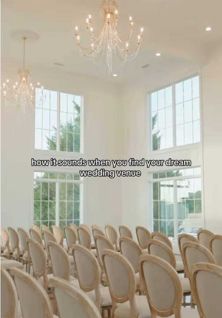 TikTok: the ballroom set for a ceremony